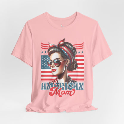 American Mom T-Shirt – Patriotic Tee for Moms