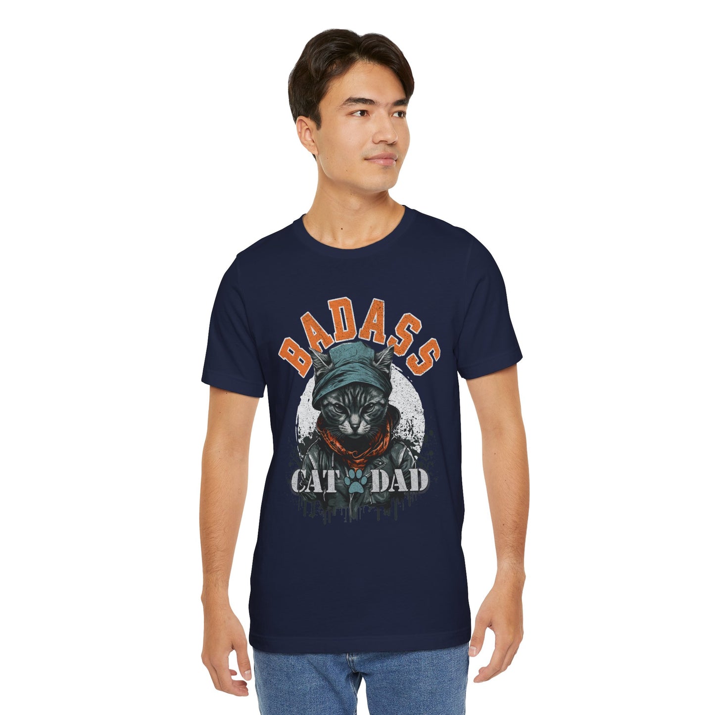 Badass Cat Dad Unisex T-Shirt – Funny Cat Lover Tee for Proud Pet Owners - FPD