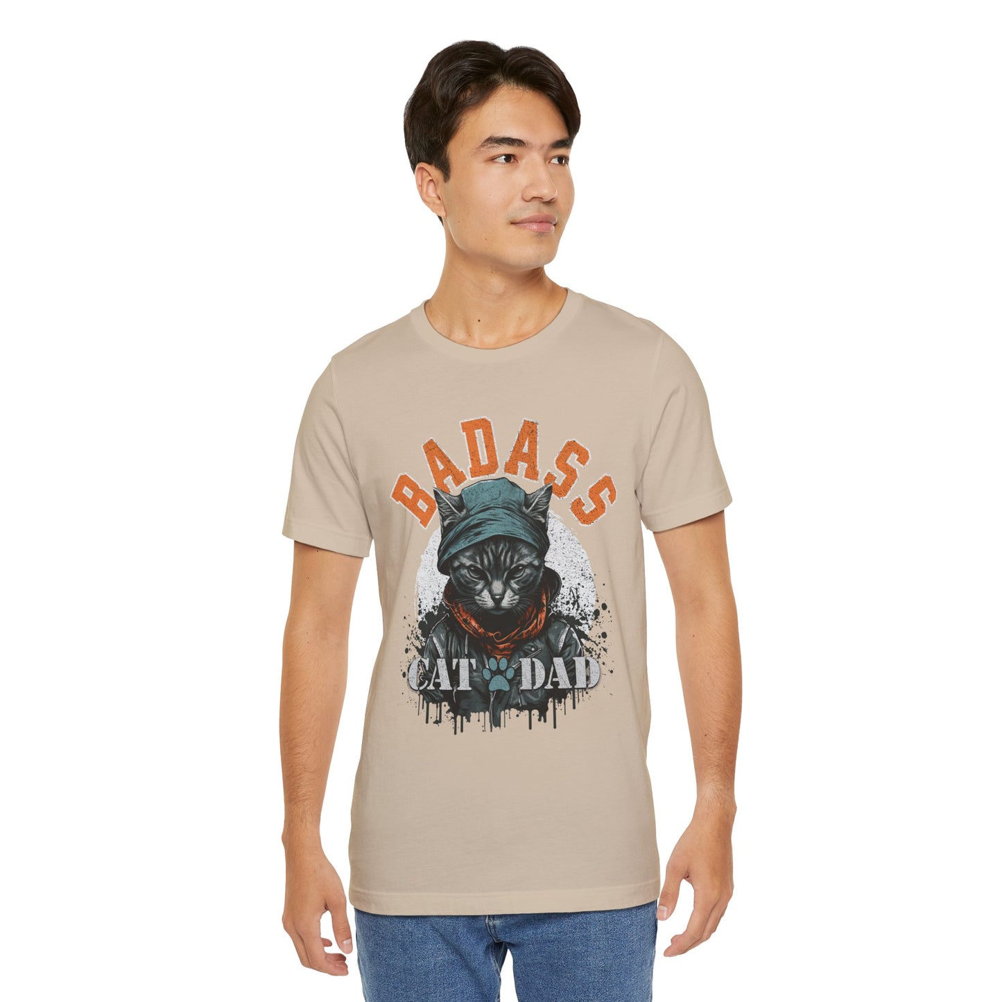 Badass Cat Dad Unisex T-Shirt – Funny Cat Lover Tee for Proud Pet Owners - FPD