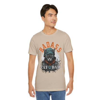 Badass Cat Dad Unisex T-Shirt – Funny Cat Lover Tee for Proud Pet Owners - FPD