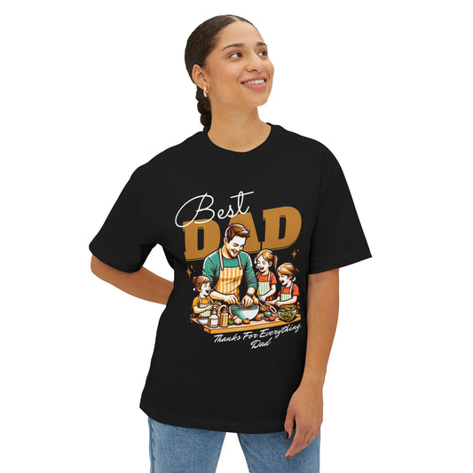 Best Dad Oversized T-Shirt – Relaxed Fit | Father’s Day Gift