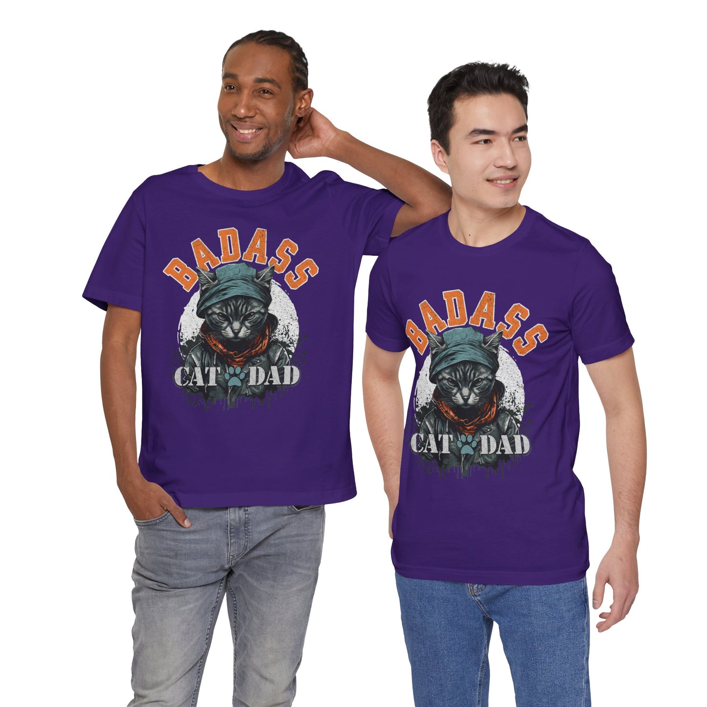Badass Cat Dad Unisex T-Shirt – Funny Cat Lover Tee for Proud Pet Owners - FPD