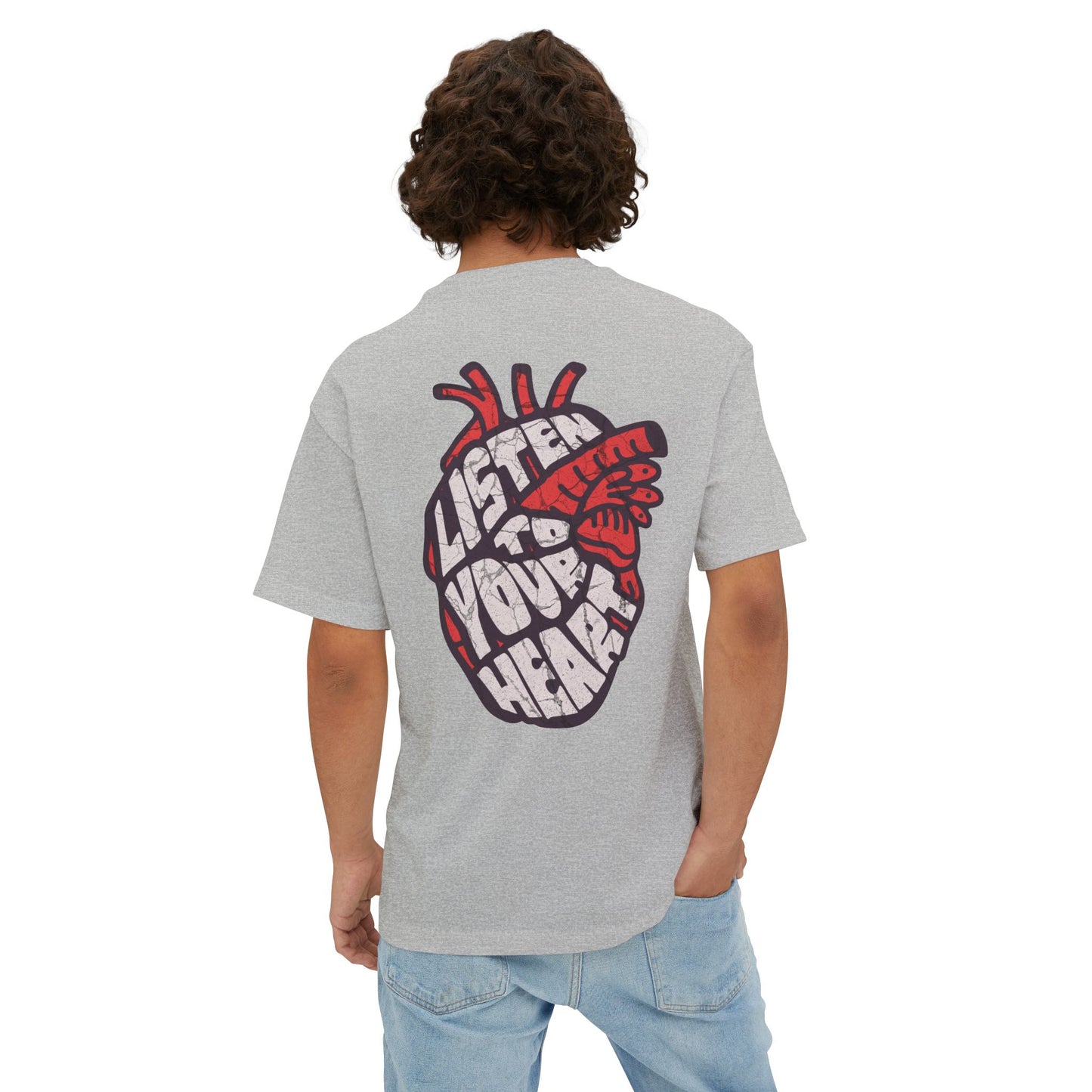 F&BPD - Listen to Your Heart Oversized Tee – Intuition Statement Streetwear