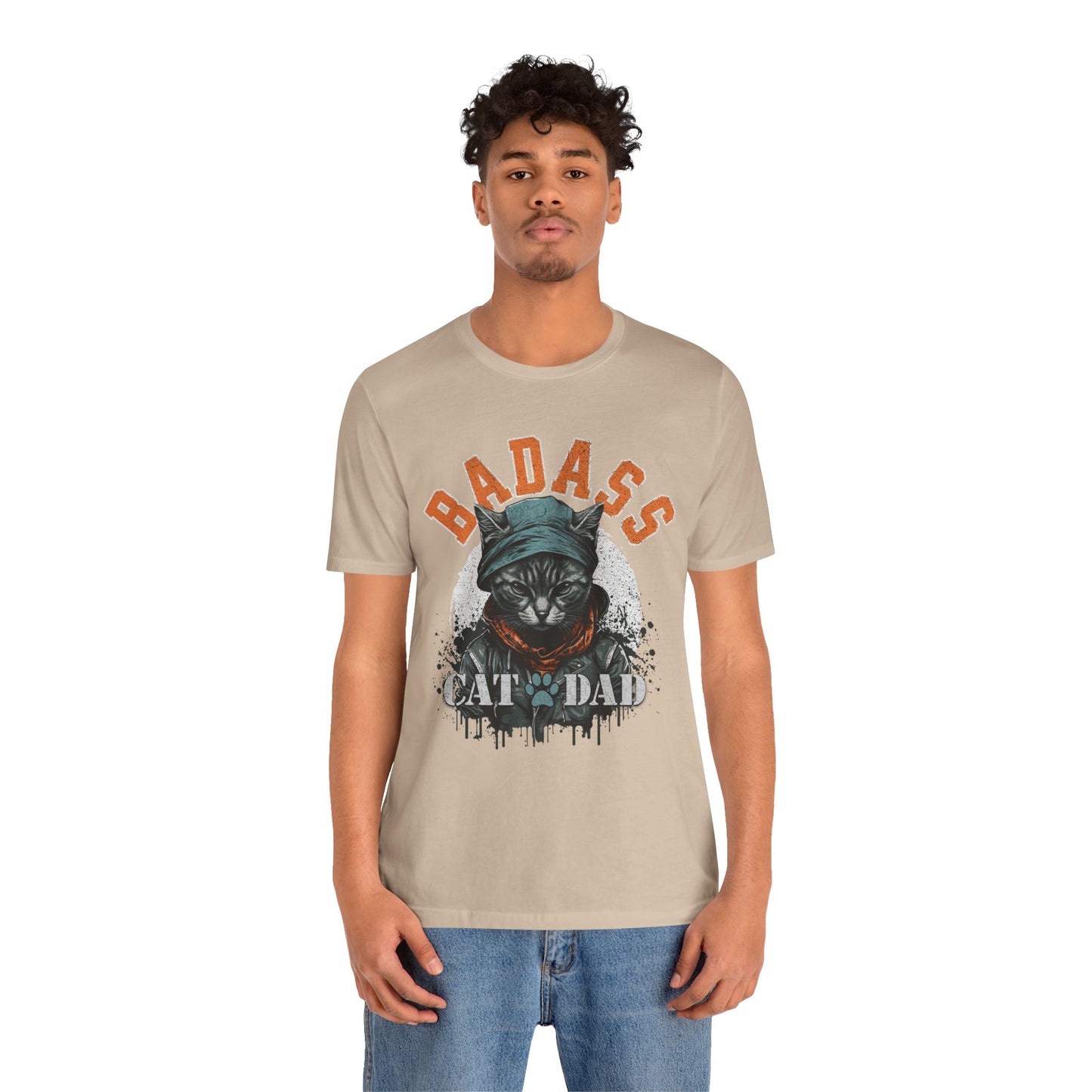 Badass Cat Dad Unisex T-Shirt – Funny Cat Lover Tee for Proud Pet Owners - FPD