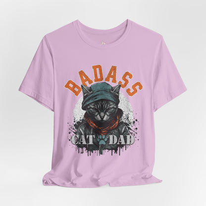 Badass Cat Dad Unisex T-Shirt – Funny Cat Lover Tee for Proud Pet Owners - FPD