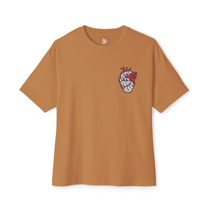 FPD - Listen to Your Heart Oversized Tee — Intuition & Emotion Statement Shirt