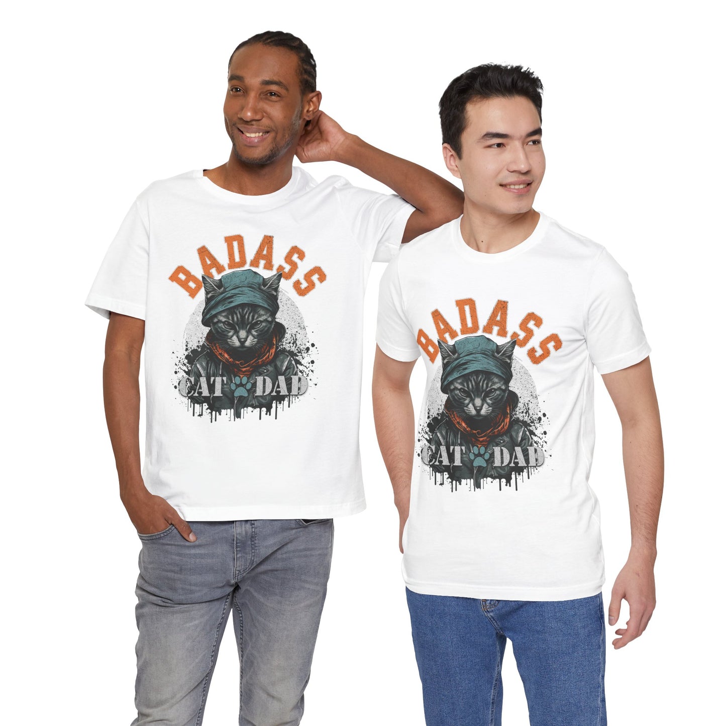 Badass Cat Dad Unisex T-Shirt – Funny Cat Lover Tee for Proud Pet Owners - FPD