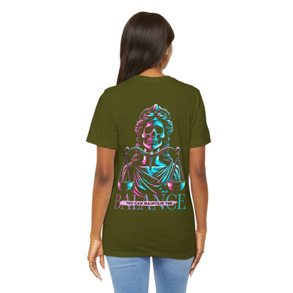 F&BPD - Unisex T-shirt - Maintain the Balance Tee – Mindfulness & Wellness Statement Shirt
