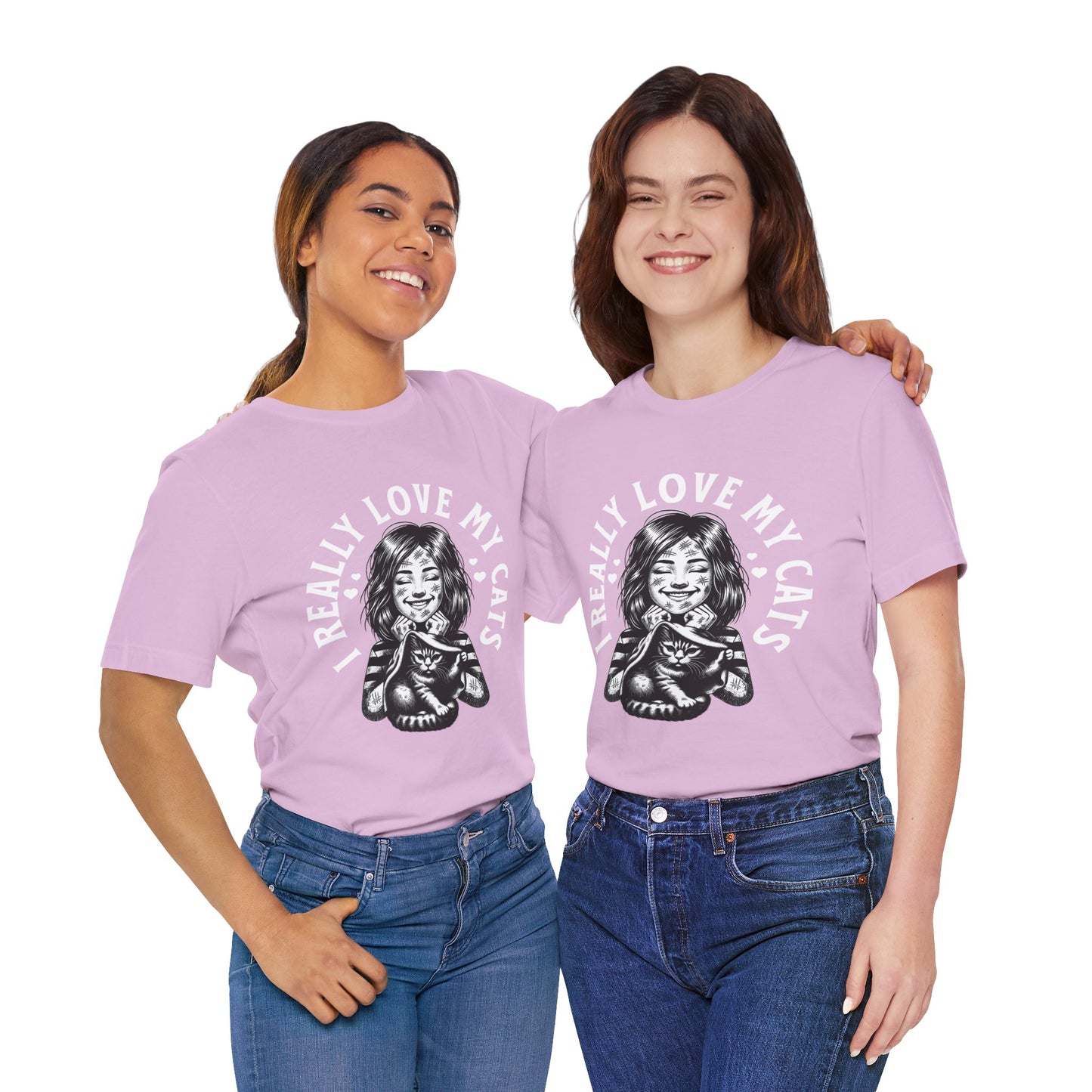 I Really Love My Cats T-Shirt | Cute Cat Lover Unisex Tee - FPD