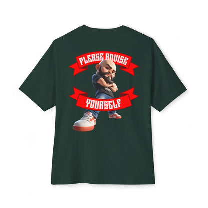 Oversized Sarcasm Streetwear Tee – “Please Advise Yourself” - BPD