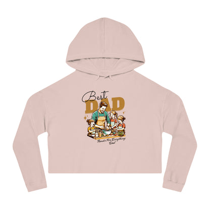 Best Dad Cropped Hoodie – Women’s Fit | Father’s Day Gift