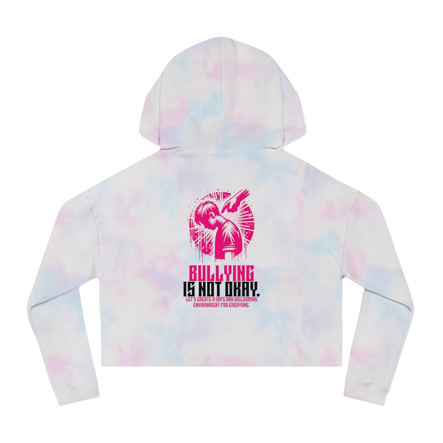 Bullying is NOT okay - Cropped Hooded Sweatshirt