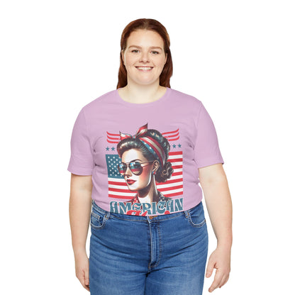 American Mom T-Shirt – Patriotic Tee for Moms