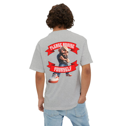 Oversized Sarcasm Streetwear Tee – “Please Advise Yourself” - BPD