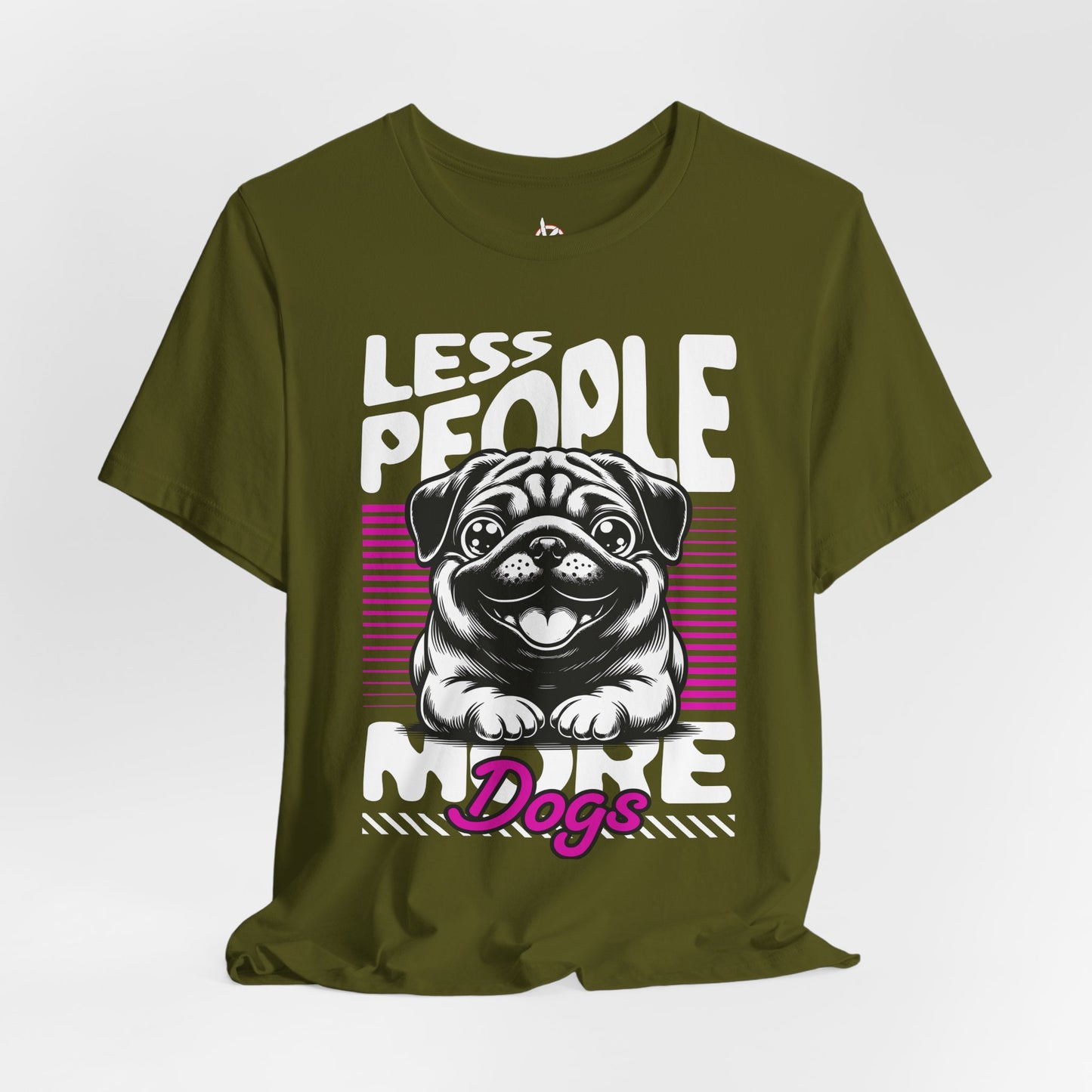 Less People More Dogs Unisex T-Shirt – Funny Dog Lover Tee - FBP