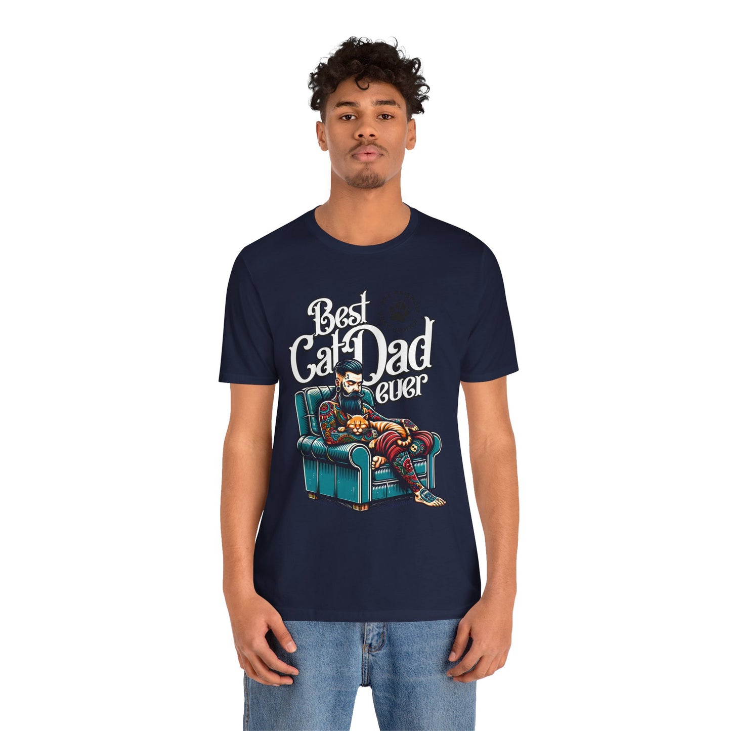 Best Cat Dad Ever Unisex T-Shirt – Perfect Gift for Cat Lovers - FPD