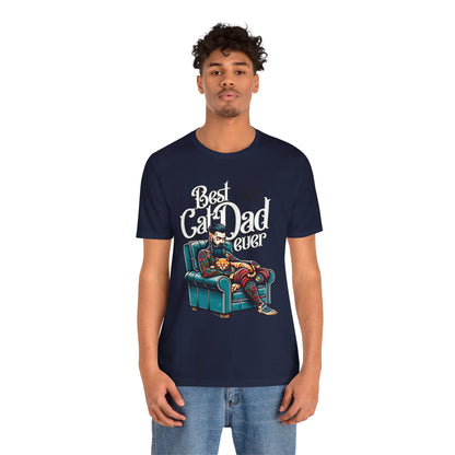 Best Cat Dad Ever Unisex T-Shirt – Perfect Gift for Cat Lovers - FPD