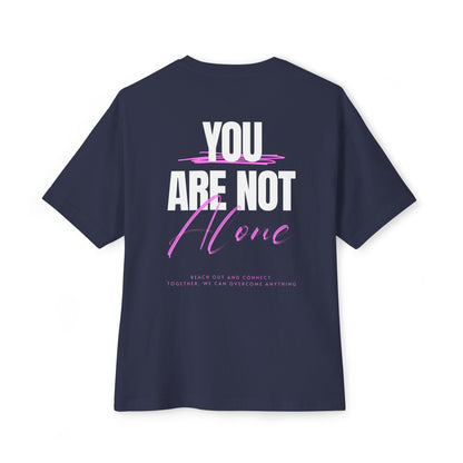 F&BPD - You Are Not Alone Oversized Tee – Hope & Awareness Shirt