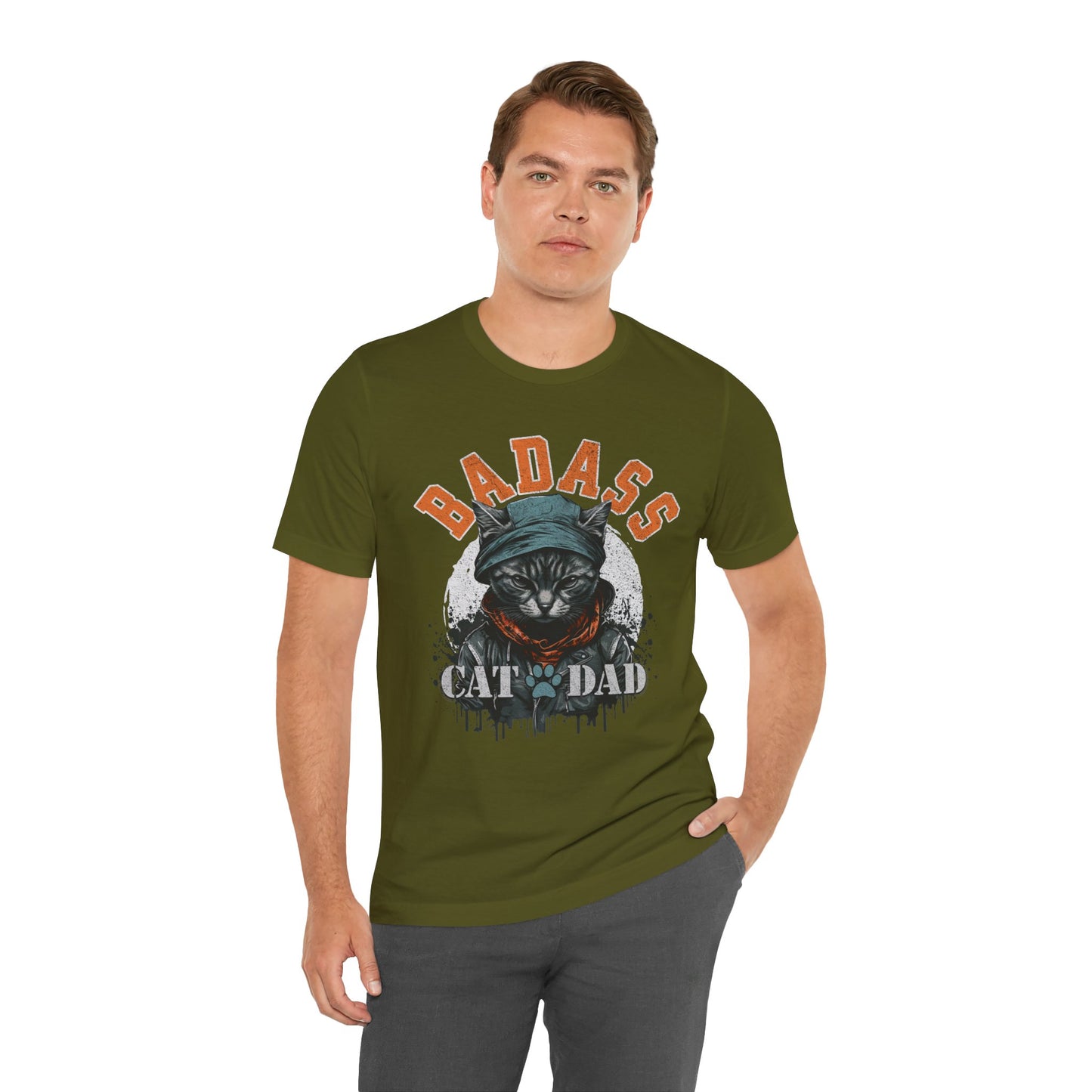 Badass Cat Dad Unisex T-Shirt – Funny Cat Lover Tee for Proud Pet Owners - FPD