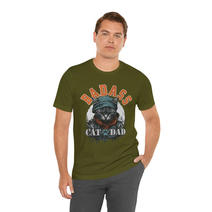 Badass Cat Dad Unisex T-Shirt – Funny Cat Lover Tee for Proud Pet Owners - FPD