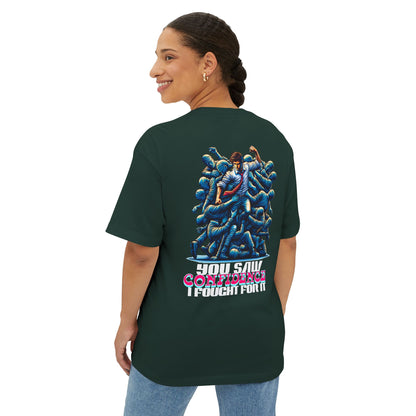 F&BPD - I Fought for Confidence Oversized Tee – Empowerment Streetwear