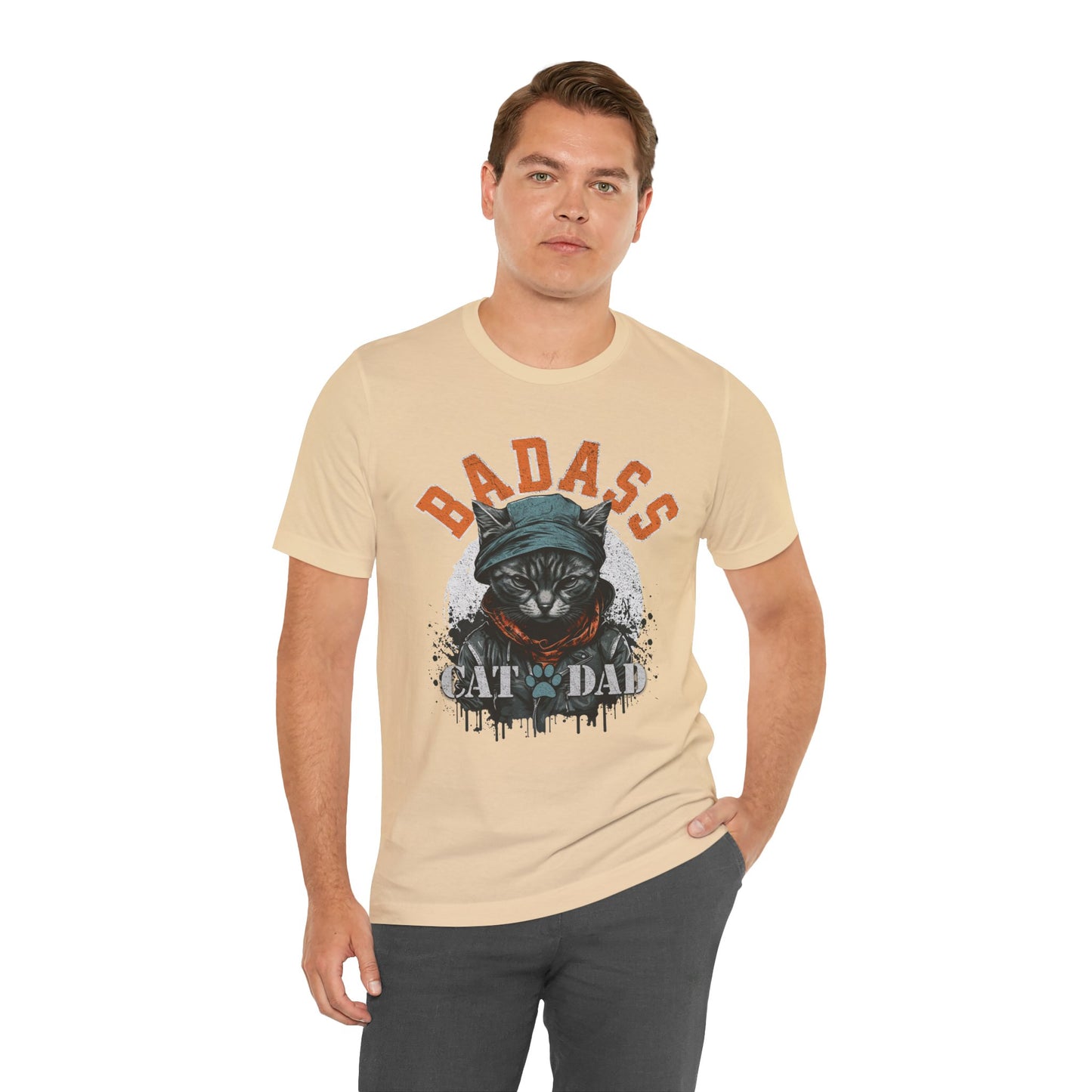 Badass Cat Dad Unisex T-Shirt – Funny Cat Lover Tee for Proud Pet Owners - FPD