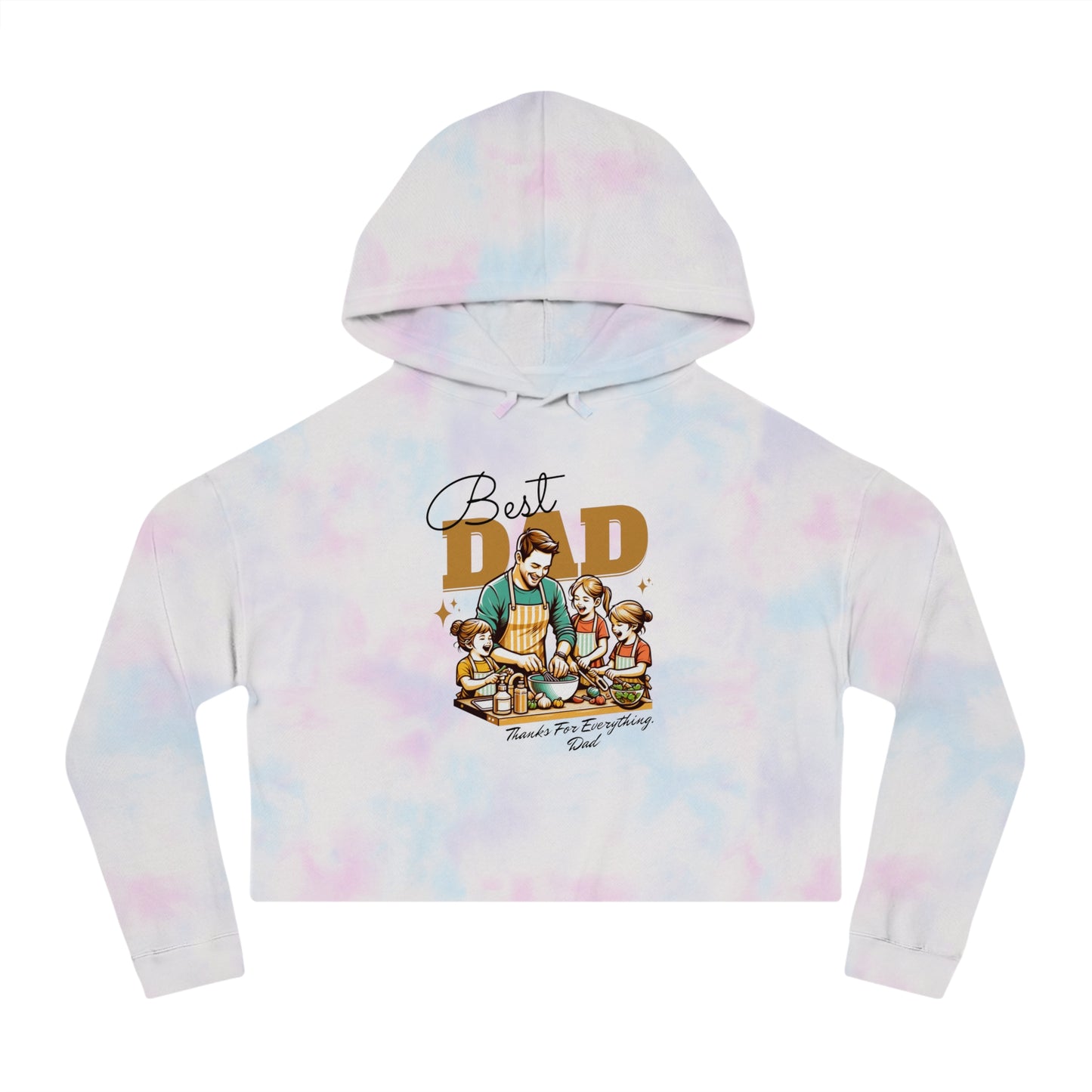Best Dad Cropped Hoodie – Women’s Fit | Father’s Day Gift