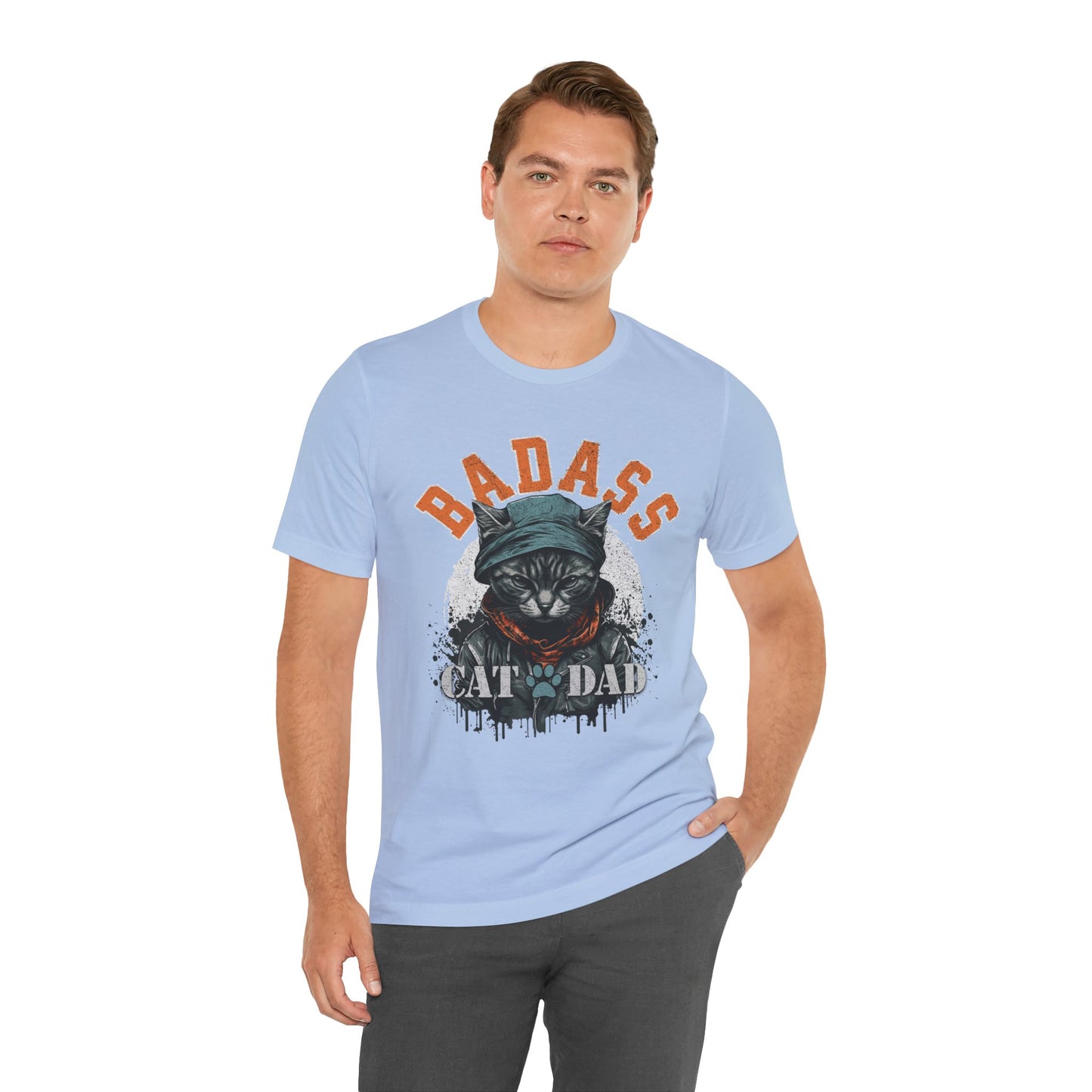 Badass Cat Dad Unisex T-Shirt – Funny Cat Lover Tee for Proud Pet Owners - FPD