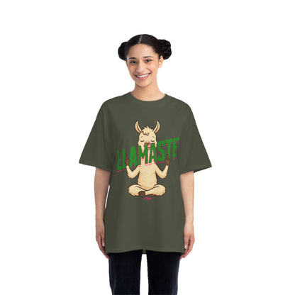 Funny Oversized T-Shirt Print – Yoga Llama Graphic Tee for Men & Women