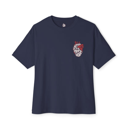 FPD - Listen to Your Heart Oversized Tee — Intuition & Emotion Statement Shirt
