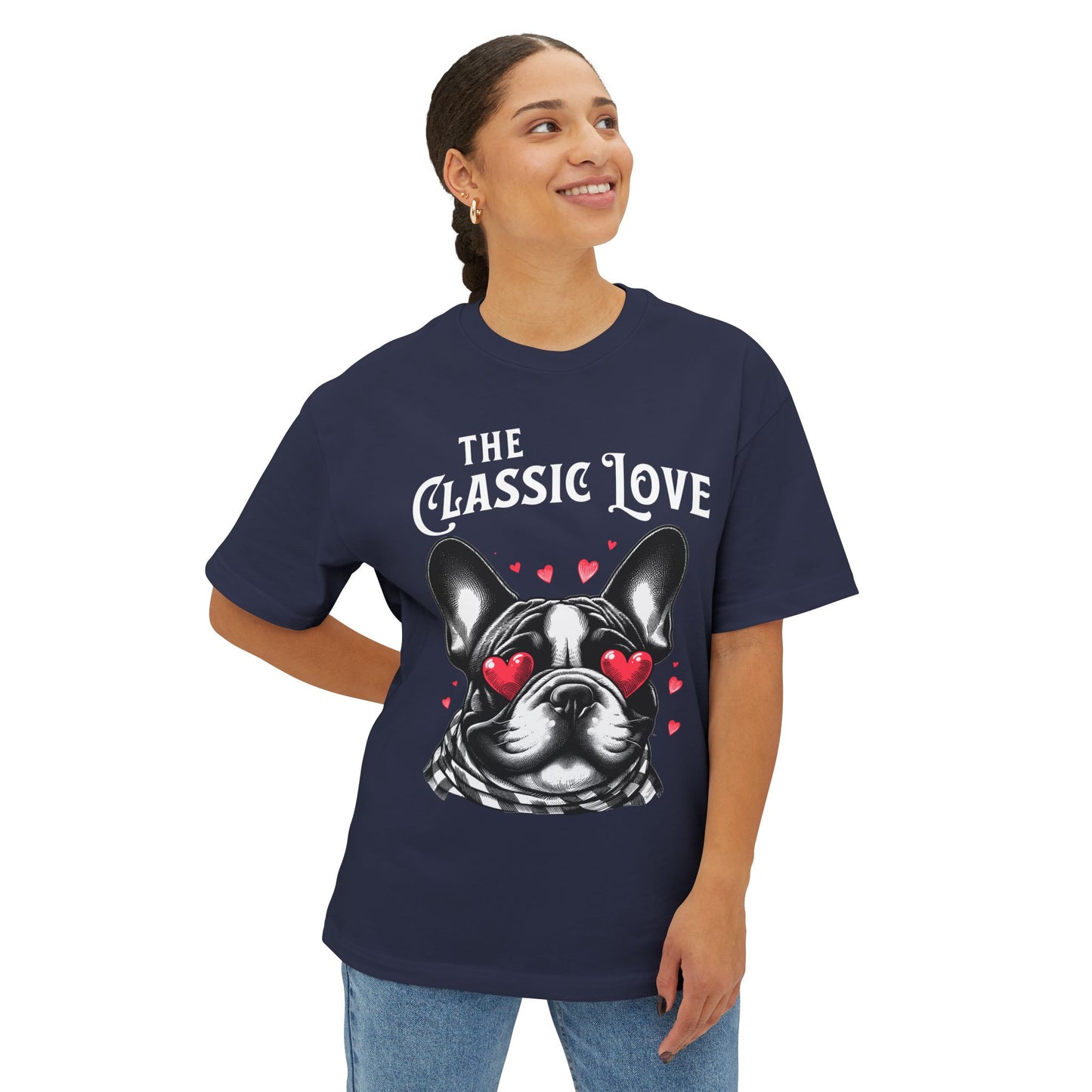 FPD - Pug Classic Love Oversized Tee – Cute Dog Lover Streetwear
