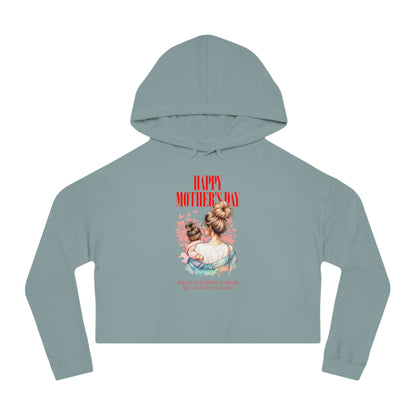 Happy Mother’s Day Cropped Hoodie – Trendy Gift for Mom