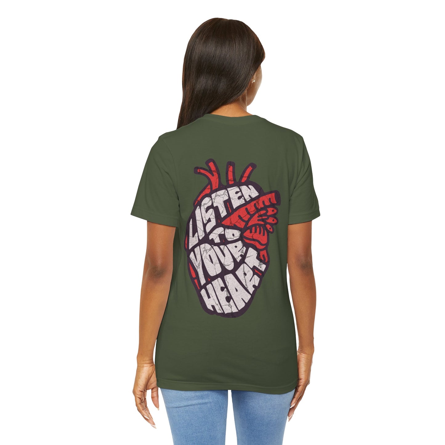 F&BPD - Unisex T-shirt - Listen to Your Heart Tee – Intuition & Emotion Statement Shirt