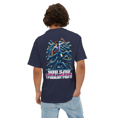 F&BPD - I Fought for Confidence Oversized Tee – Empowerment Streetwear
