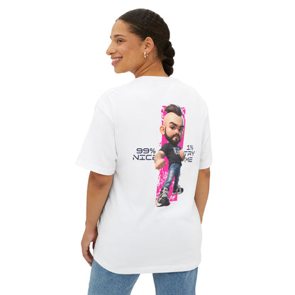 Oversized Graphic Streetwear Tee – “99% Nice, 1% Try Me” - BPD