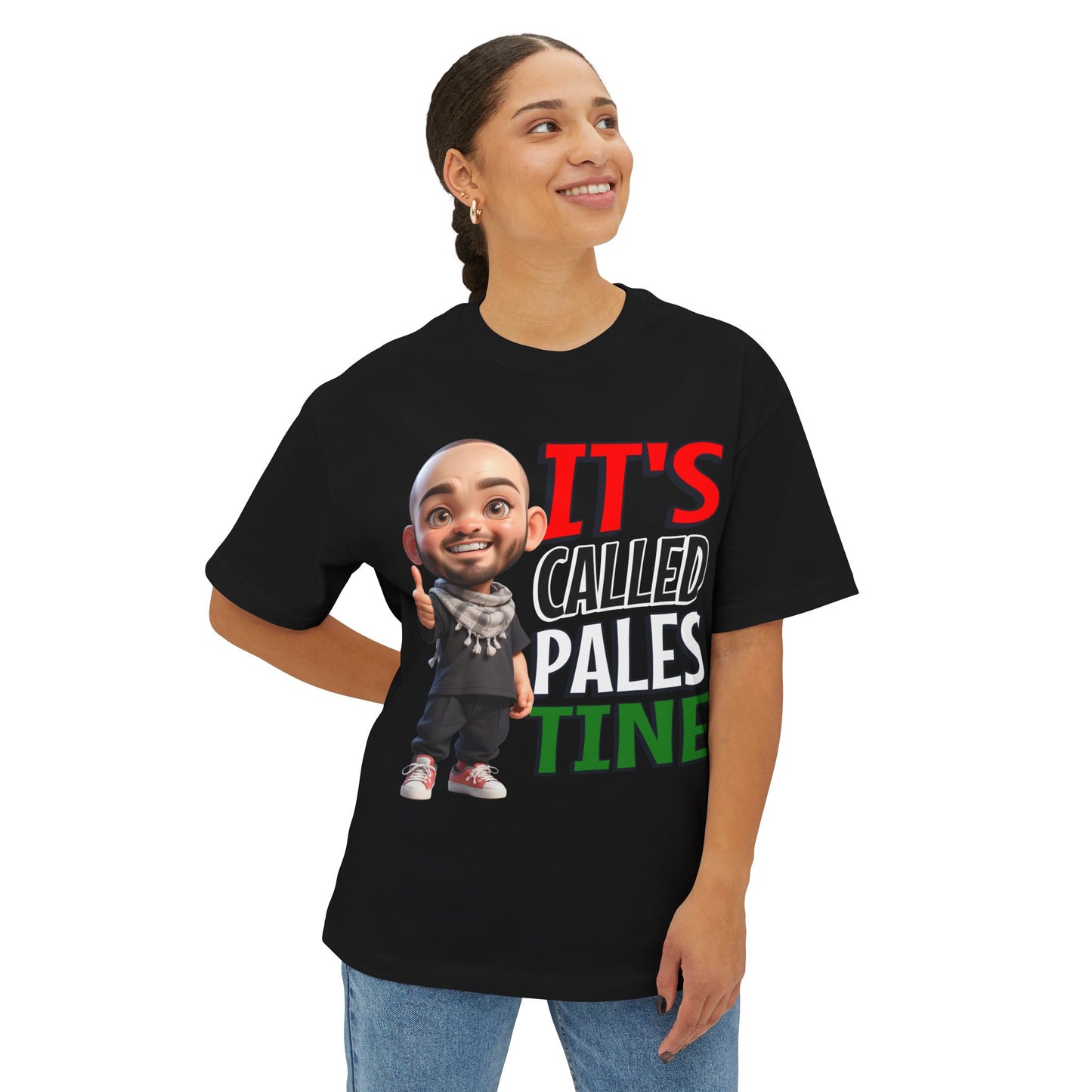 It’s Called Palestine Oversized Tee – Bold Pro-Palestine Graphic Shirt - FPD