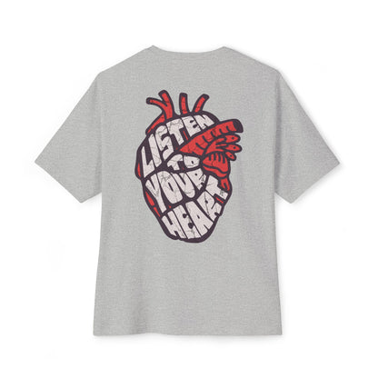 F&BPD - Listen to Your Heart Oversized Tee – Intuition Statement Streetwear
