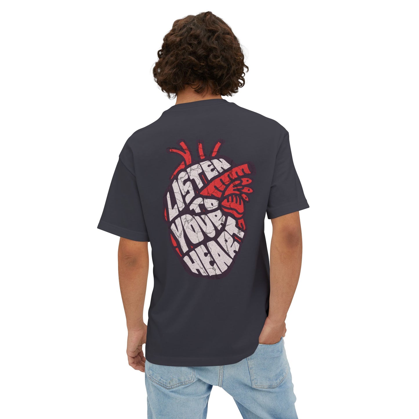 F&BPD - Listen to Your Heart Oversized Tee – Intuition Statement Streetwear