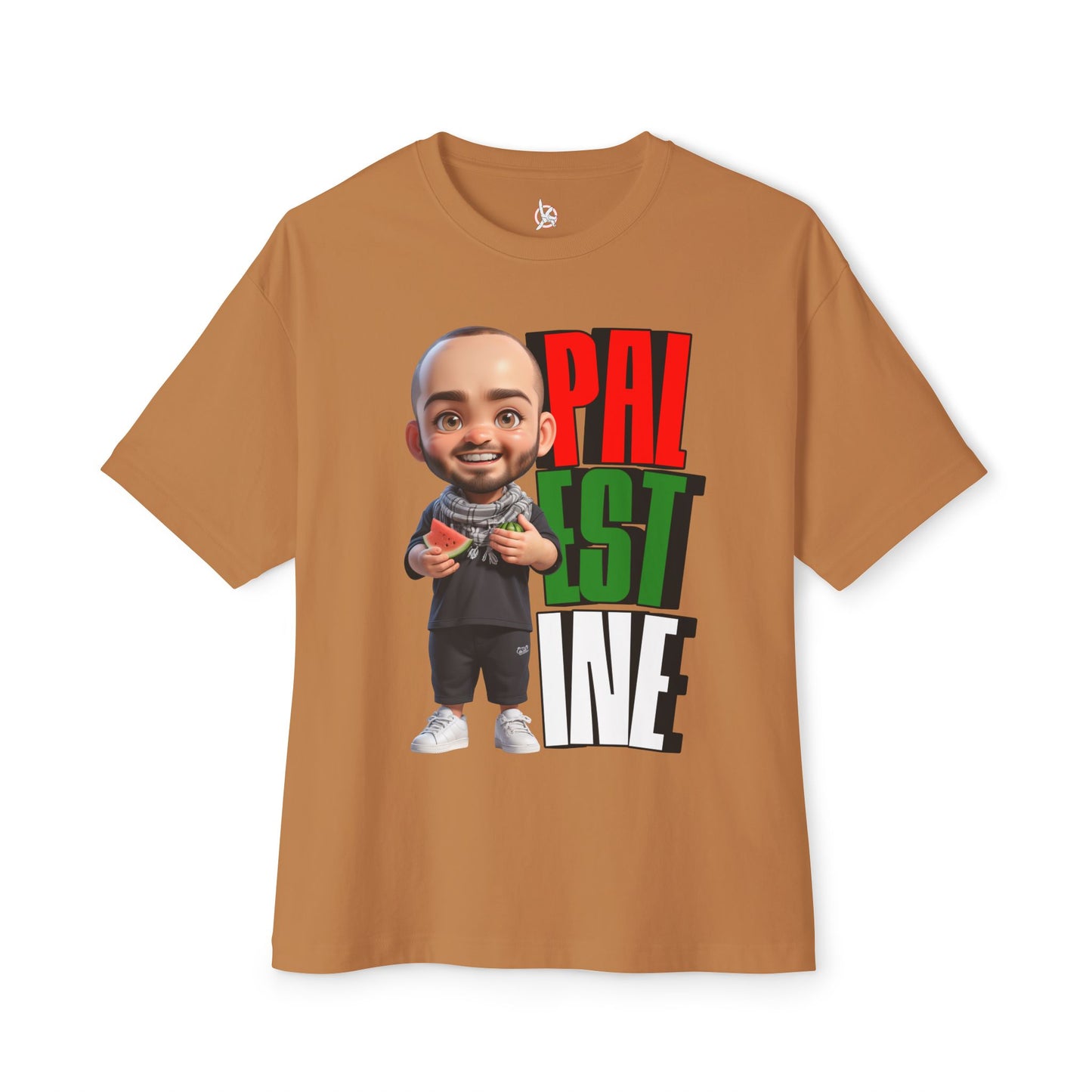 Palestine Watermelon Oversized Tee – Symbol of Resistance Graphic Shirt - FPD