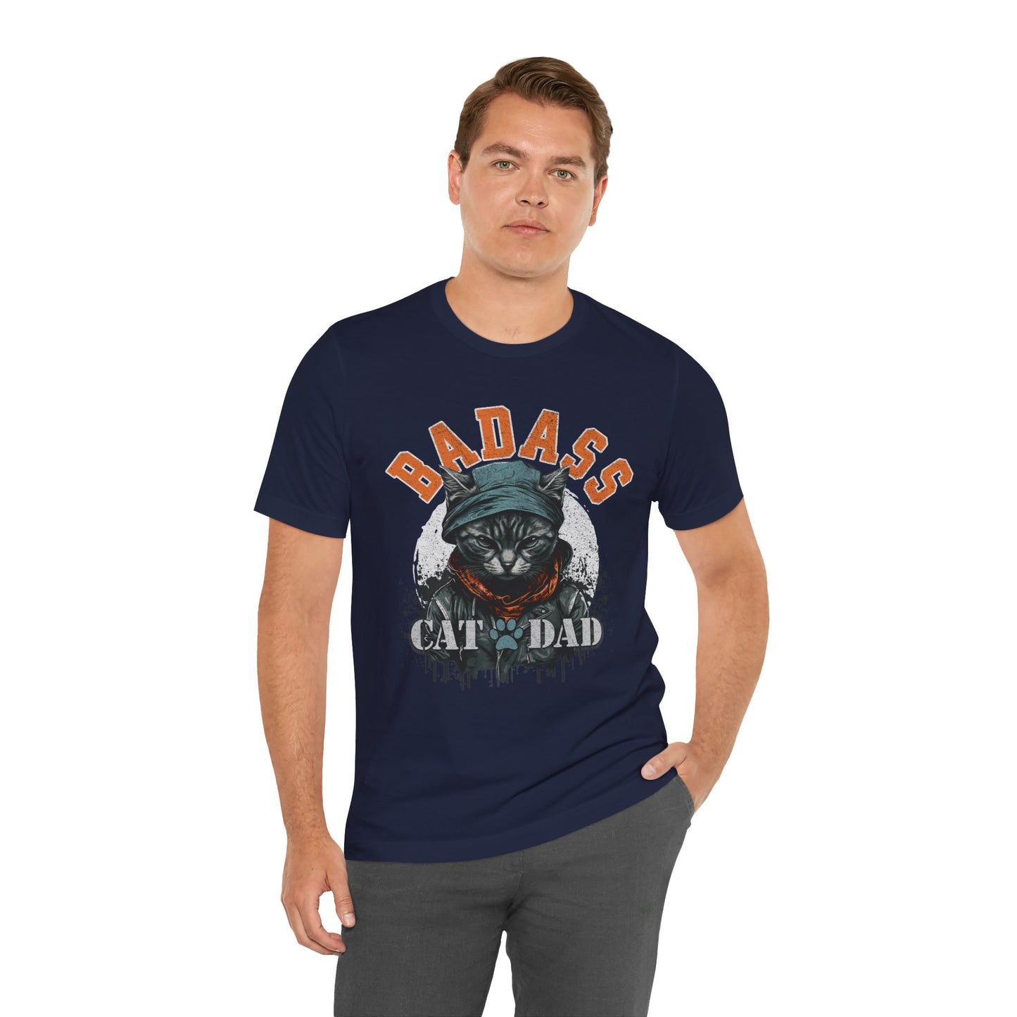 Badass Cat Dad Unisex T-Shirt – Funny Cat Lover Tee for Proud Pet Owners - FPD
