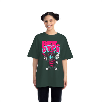 Bee-otch Oversized Graphic T-Shirt – Funny Streetwear Print Tee for Men & Women