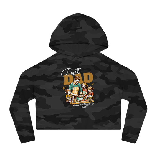 Best Dad Cropped Hoodie – Women’s Fit | Father’s Day Gift