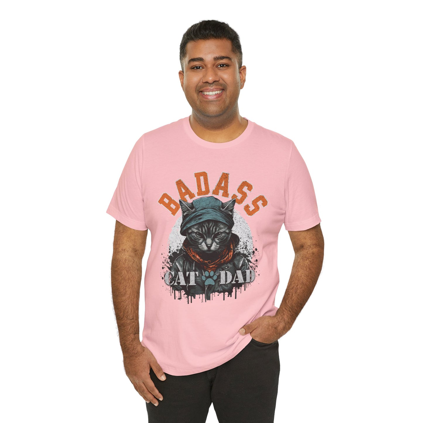 Badass Cat Dad Unisex T-Shirt – Funny Cat Lover Tee for Proud Pet Owners - FPD