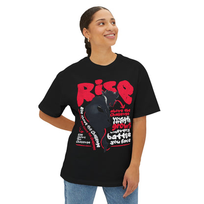 FPD - Rise Oversized Tee – Empowerment & Motivation Statement Shirt