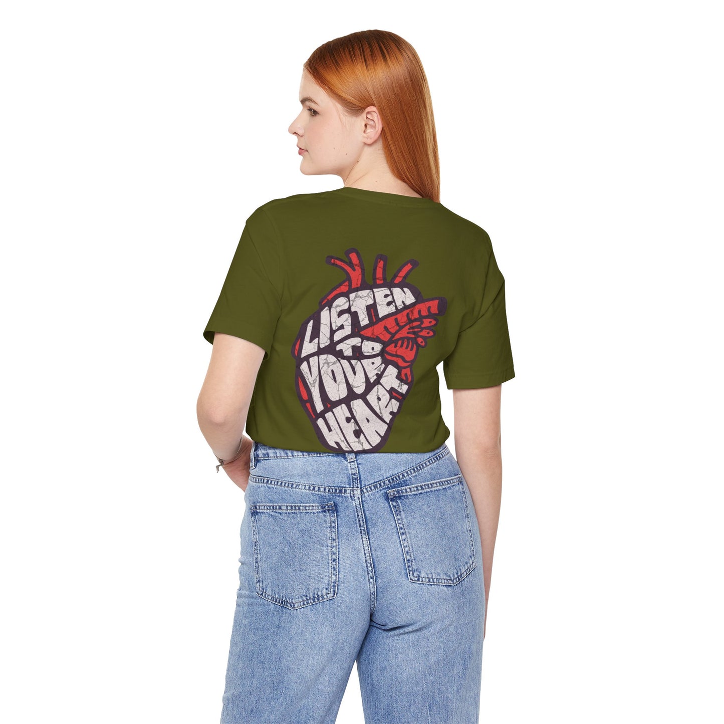 F&BPD - Unisex T-shirt - Listen to Your Heart Tee – Intuition & Emotion Statement Shirt