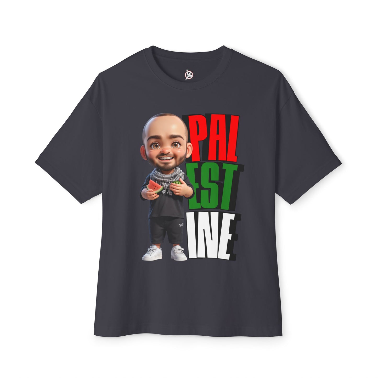 Palestine Watermelon Oversized Tee – Symbol of Resistance Graphic Shirt - FPD