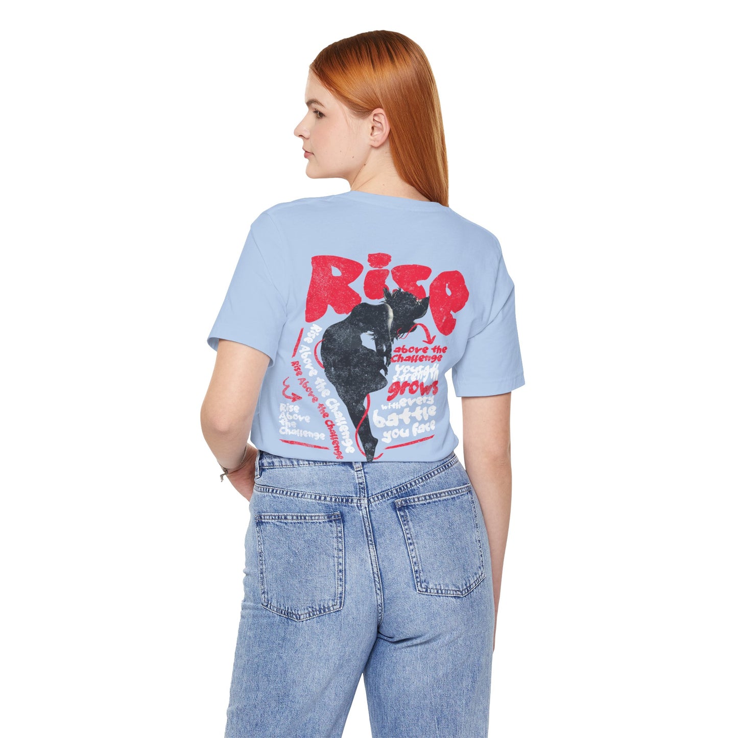 F&BPD - Unisex T-shirt - Rise Tee – Empowerment & Motivation Statement Shirt