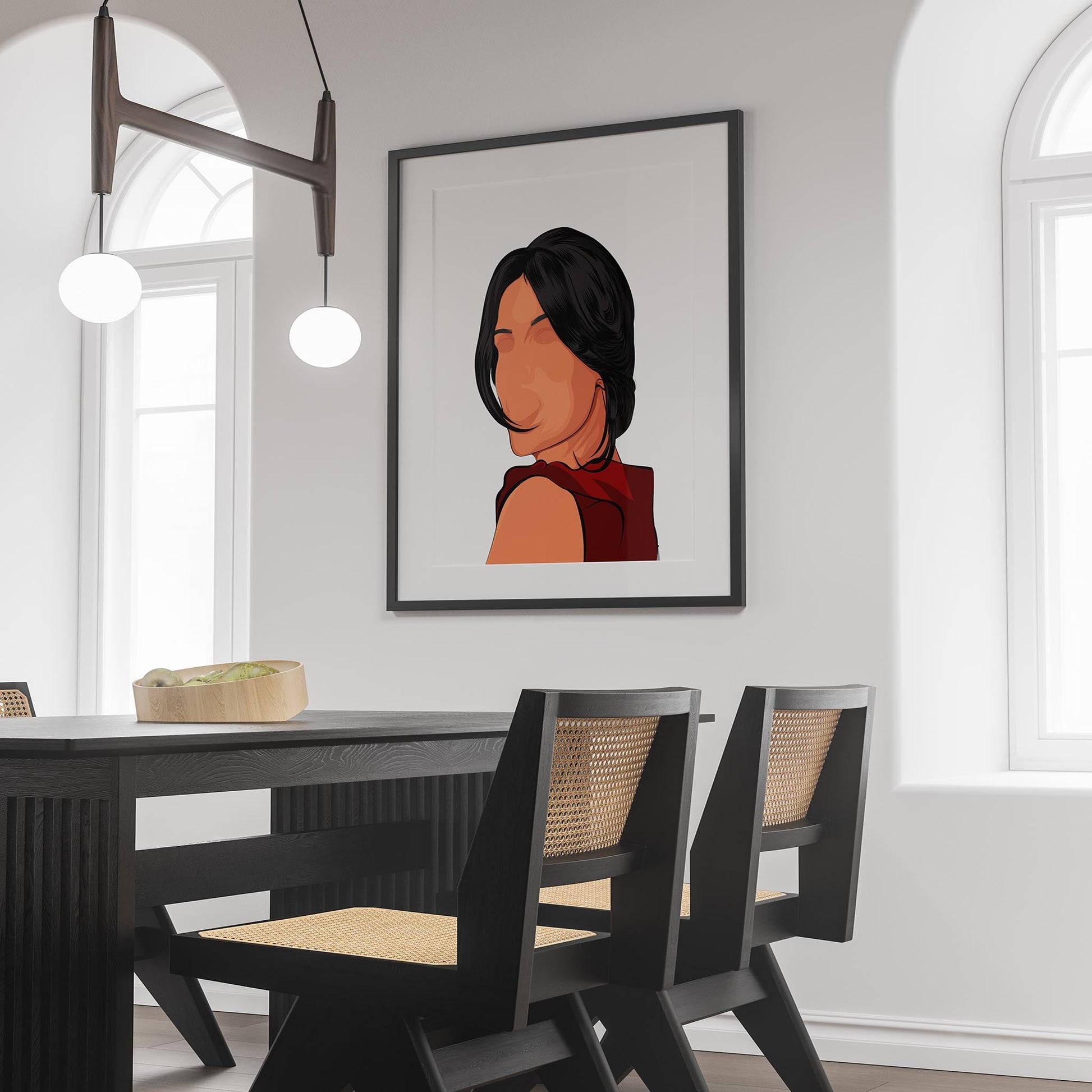 Character & Human Faces Model 15 - Digitalized Art Wall Decor