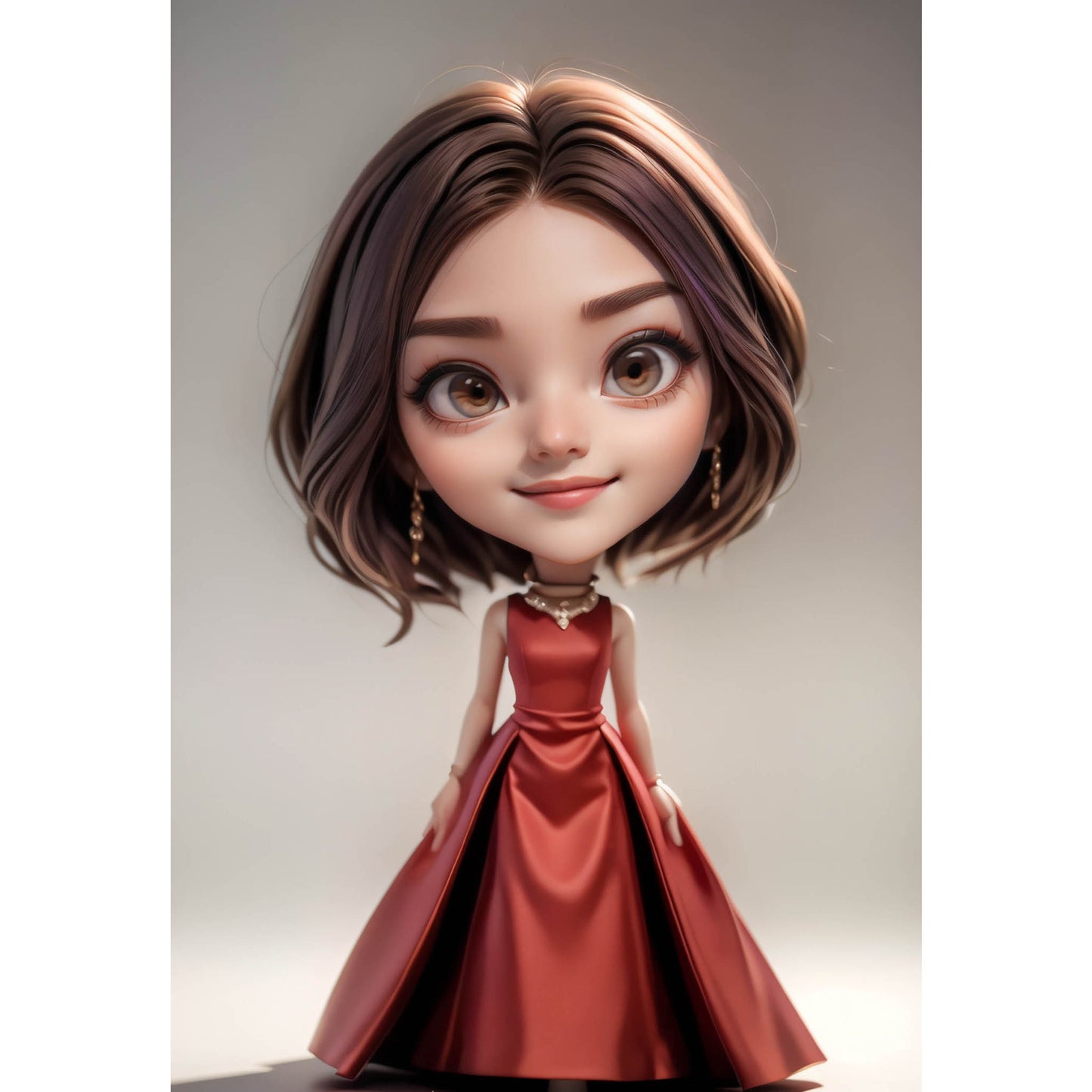 Custom Doll-Like A.I. Digitalized Arts: Transform Yourself into a Cute Miniature Figure