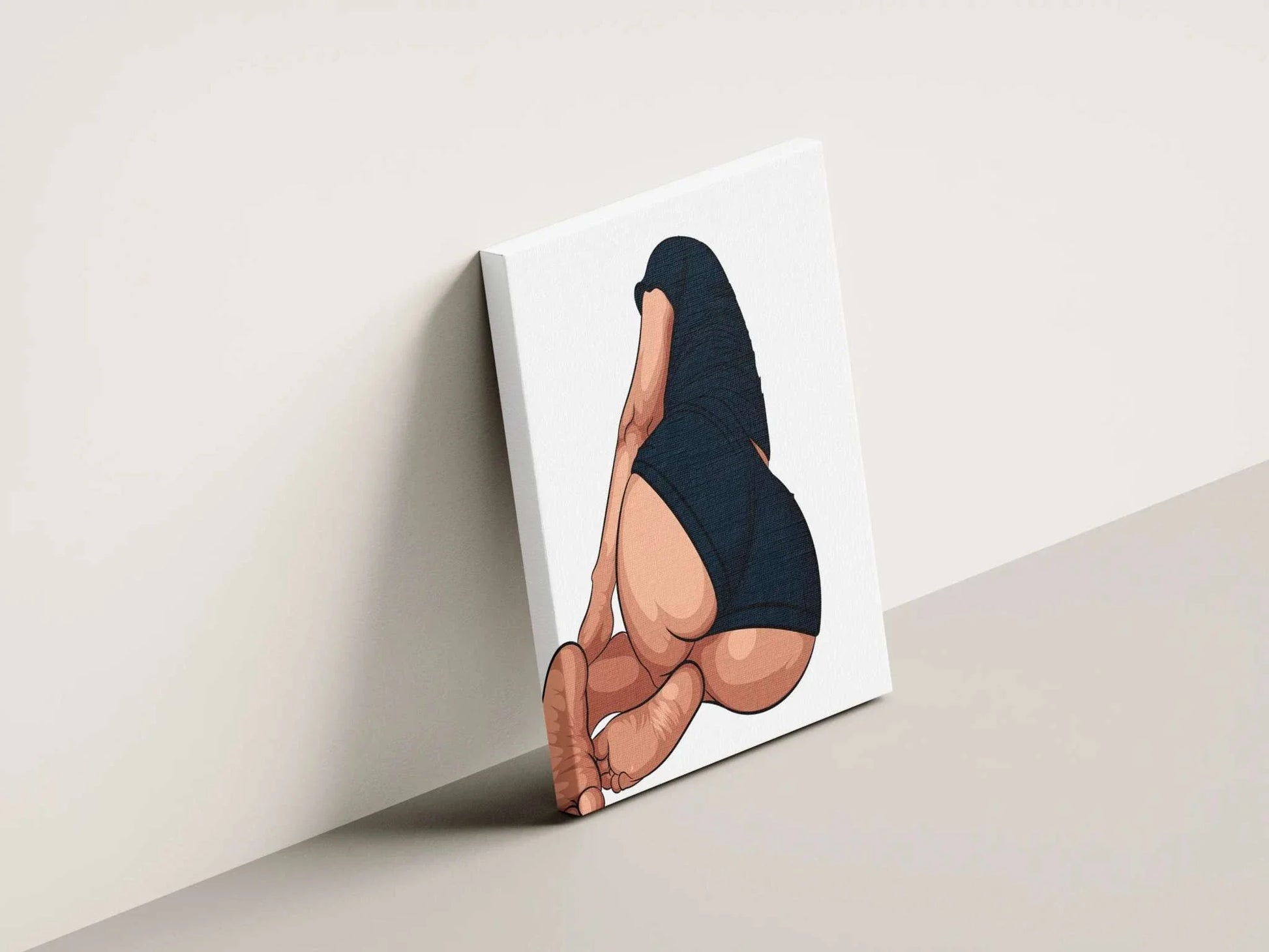 Baked Art Model 103 canvas featuring a relaxed pose with detailed shading and modern coloring.